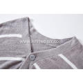 Men's Knitted Feather Yarn Pajamas Loungewear Cardigan